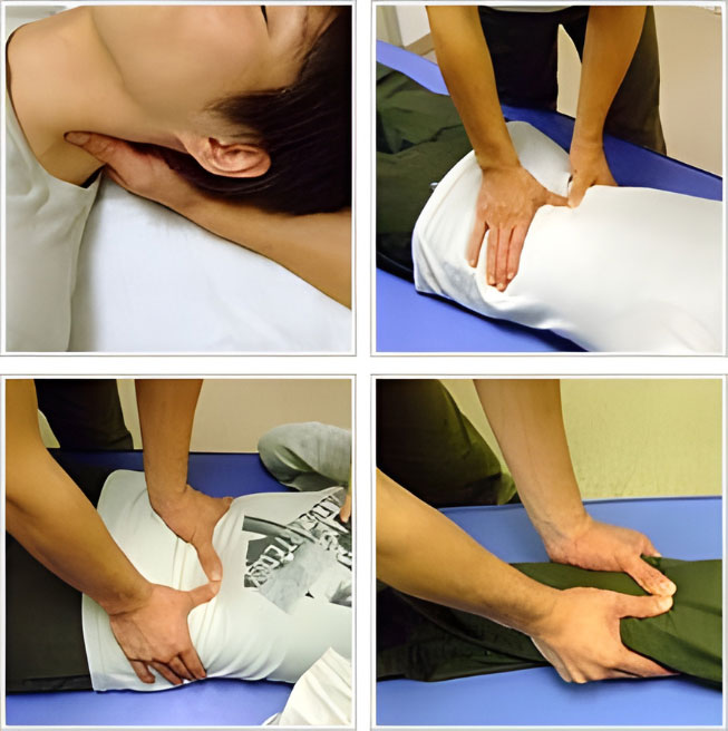 整体60分コースの施術イメージ